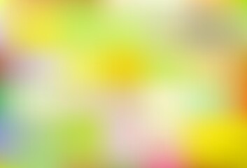 Light Green, Yellow vector blurred shine abstract texture.
