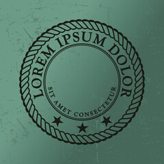 Vector emblem, sign and label. Design badge for various uses.