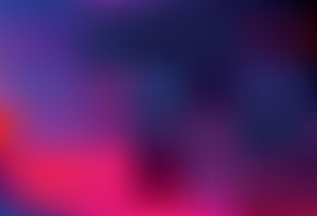 Dark Pink vector blurred shine abstract background.