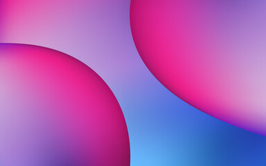 Red and blue elliptic vector poster with soft gradient