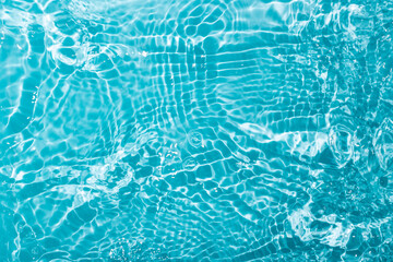 Summer ice crystal clear water ripples