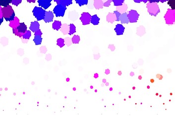 Light Blue, Red vector pattern with random forms.