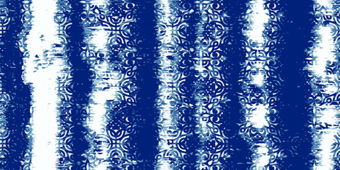 Tie dye shibori seamless pattern. on white background. Watercolour contemporary art. Print for textile, fabric, wallpaper, wrapping paper.