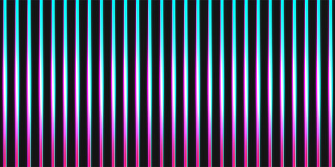 Obraz premium Modern abstract futuristic glowing pink and blue neon light in black dark room background