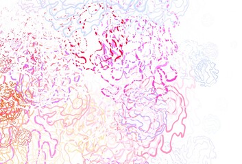 Light Blue, Red vector texture with disks, lines.