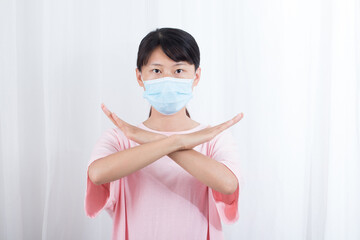 Young people wearing masks