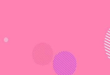 Light Pink, Yellow vector layout with circle shapes.