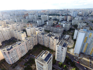 Residential area of Kiev (drone image)