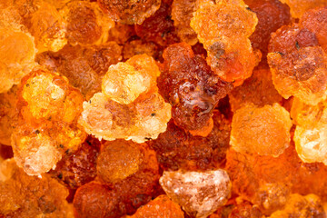 Golden yellow peach gum