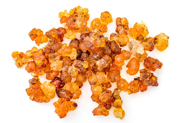 Golden yellow peach gum