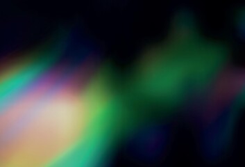 Dark Green vector blurred shine abstract background.