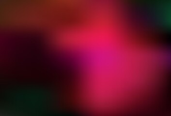 Dark Green, Red vector abstract blurred background.