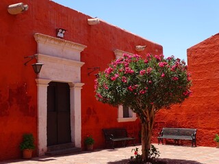 Fototapeta na wymiar South America, Peru, Arequipa city, Santa Catalina Convent