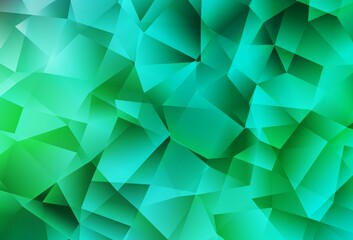 Obraz premium Light Green vector shining triangular layout.