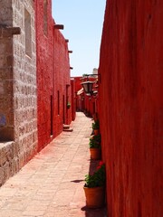 Obraz na płótnie Canvas South America, Peru, Arequipa city, Santa Catalina Convent