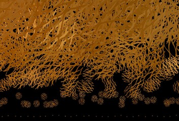 Light Orange vector pattern with bent lines.