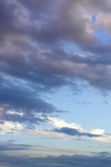 Obraz premium evening sky with clouds