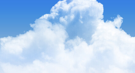 White cloud on blue sky