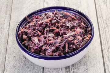Cole slaw salad with cabbage