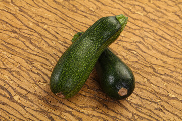 Raw ripe zucchini