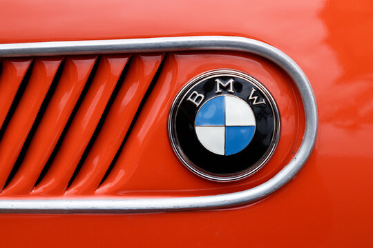 Emblem of a vintage BMW car at the eMotionen event on April 23, 2017 in Ludwigsburg, Germany