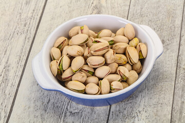 Pistachio nuts heap