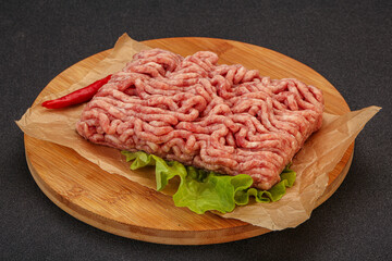 Raw Minced pork meat for cooking