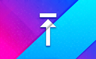 Upload icon smart energetic abstract banner background illustration