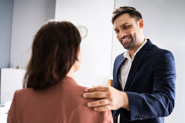 Man Putting His Hand