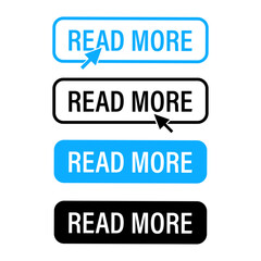 Set of modern buttons for web site and ui. Vector icon.