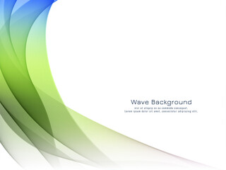 Modern decorative colorful wave background