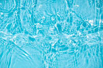 Cool and transparent ice cubes in summer