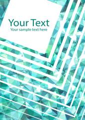 Cover design for magazine, book, splash, banner. Abstract vector background.