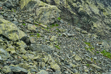Scree on mountain