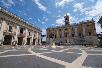 Obraz premium Campidoglio Plaza, Rome, Lazio, Italy