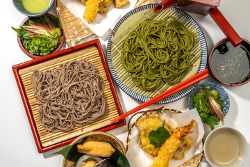 日本そば　Japanese noodles(soba buckwheat noodle)