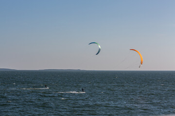 Sea coast on a sunny day at vormsi island