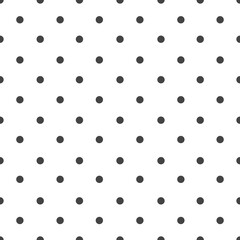 polka dot seamless pattern on white background.