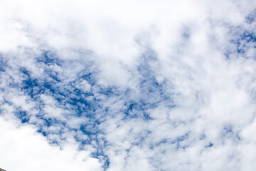 Blue sky and white clouds fine weather