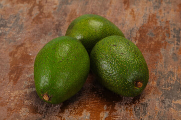 Ripe green dietary avocado - superfood