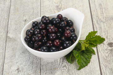 Fresh ripe sweet black currant