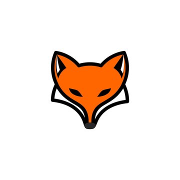 Simple Fox Logo Stock Template 