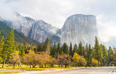 El capitan granite rock,Yosemite National park,California,usa.