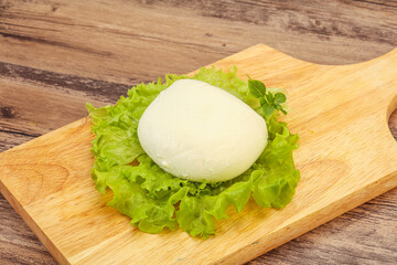 Italian Mozzarella cheese over board