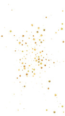 Gold stars random luxury sparkling confetti. Scatt