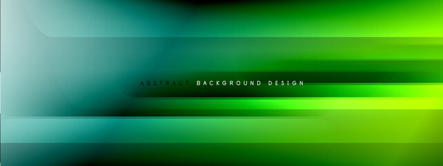 Obraz premium Motion concept neon shiny lines on liquid color gradients abstract backgrounds. Dynamic shadows and lights templates for text