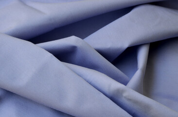 Obraz premium close-up blue fabric texture background