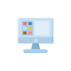 graphic design software in desktop computer icon