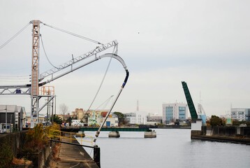 Fototapeta premium 可動橋