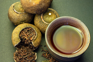 Guangdong Xinhui xiaoqinggan Pu'er tea